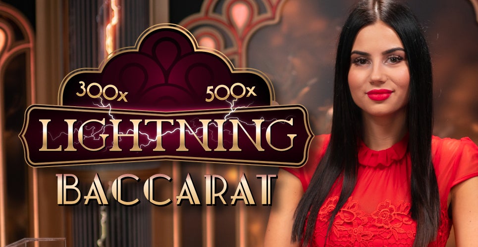 Lightning Baccarat online game logo by Evolution on bigcasinoit.org